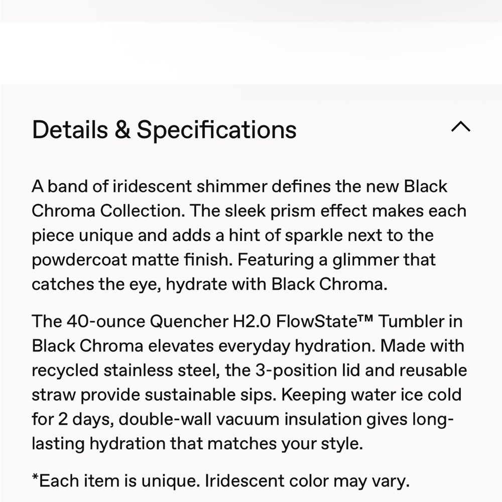 Stanley Black Chrome Quencher - Picture 10 of 10